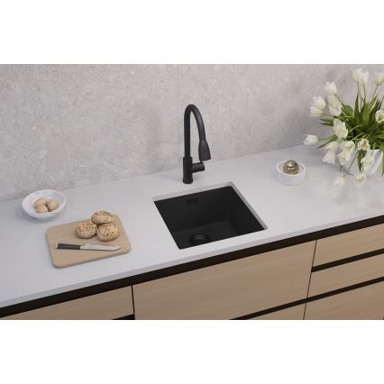 ALVEUS 1150048 - Kuhinjska sudopera OMNI 45x45 cm granit/crna