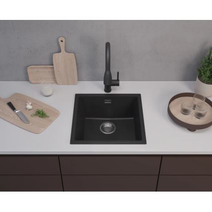 ALVEUS 1150048 - Kuhinjska sudopera OMNI 45x45 cm granit/crna