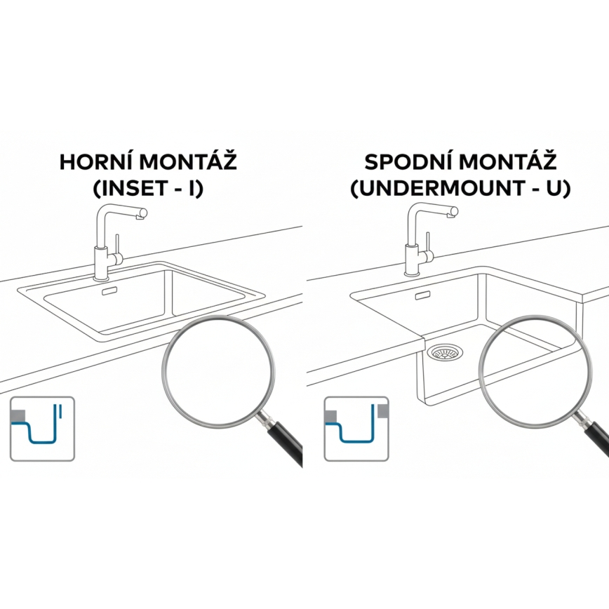 ALVEUS 1150057 - Kuhinjski sudoper OMNI 55x45 cm granit/crna