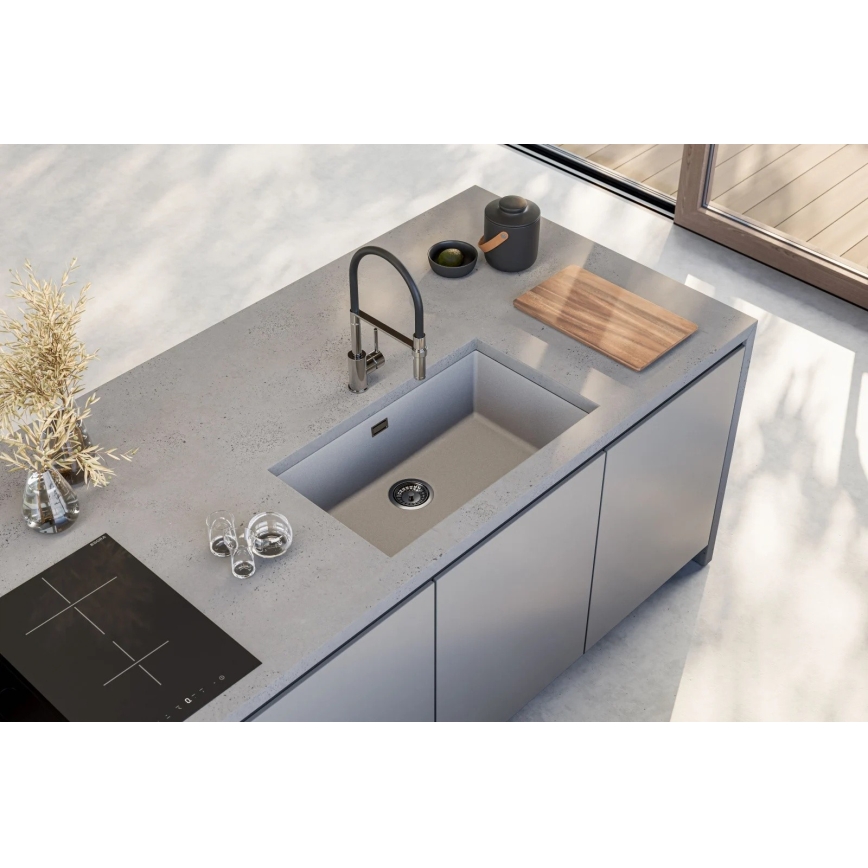 ALVEUS 1150058 - Kuhinjski sudoper OMNI 75x45 cm granit/bijela