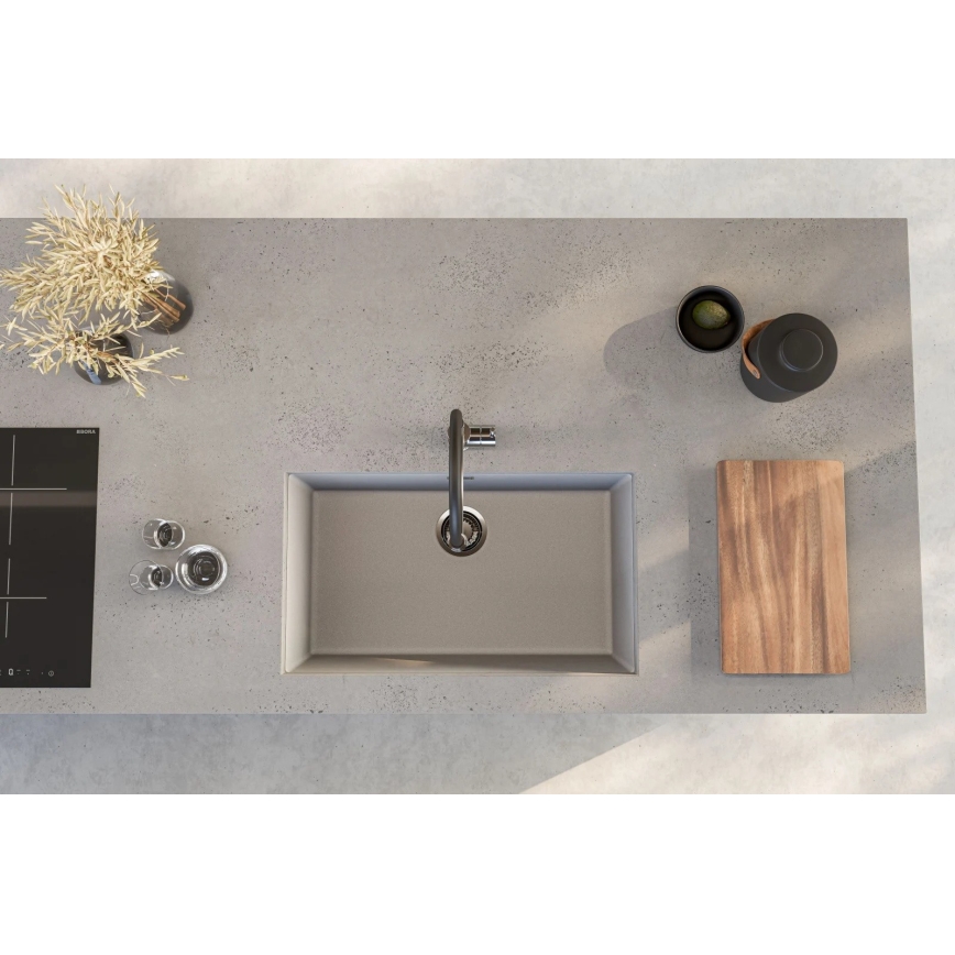 ALVEUS 1150058 - Kuhinjski sudoper OMNI 75x45 cm granit/bijela