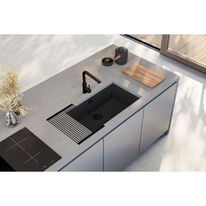 ALVEUS 1150064 - Kuhinjski sudoper OMNI 75x45 cm granit/crna