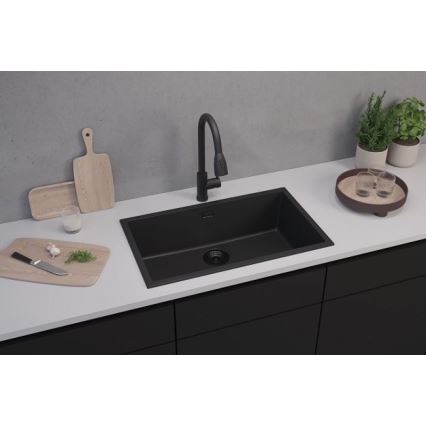 ALVEUS 1150064 - Kuhinjski sudoper OMNI 75x45 cm granit/crna