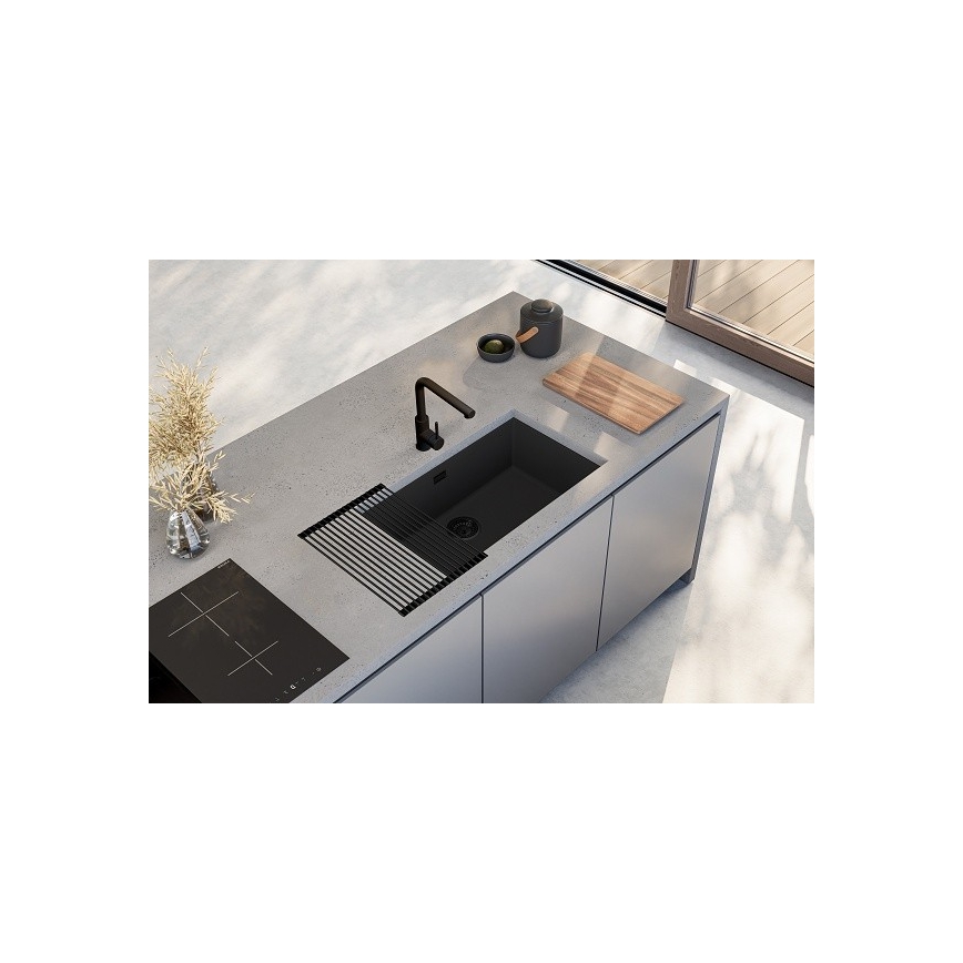 ALVEUS 1150064 - Kuhinjski sudoper OMNI 75x45 cm granit/crna