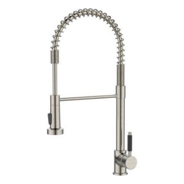 ALVEUS 1150886 - Slavina za sudoper s fleksibilnim izljevom s tušem URBAN 47,1 cm saten