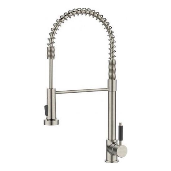 ALVEUS 1150886 - Slavina za sudoper s fleksibilnim vratom i tušem URBAN 47,1 cm satin