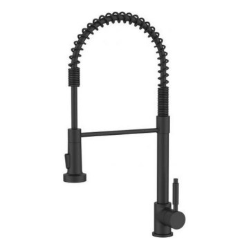 ALVEUS 1150887 - Slavina za sudoper s fleksibilnim izljevom s tušem URBAN 47,1 cm crna