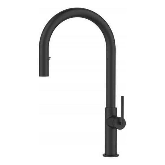 ALVEUS 1150895 - Slavina za sudoper s izvlačivim tušem ORION 44,2 cm crna