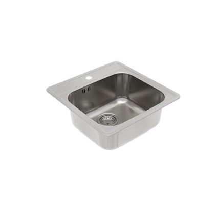 ALVEUS 1151258 - Kuhinjski sudoper MORE 50x49 cm mat čelik/saten