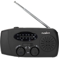 AM/FM radio s ručnom kurblom, solarnim panelom i LED svjetiljkom, 2000 mAh