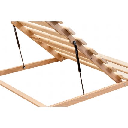 Ambiamo - Čvrsti letvani podnica s podizanjem od nogu HOVDEN 90x200 cm