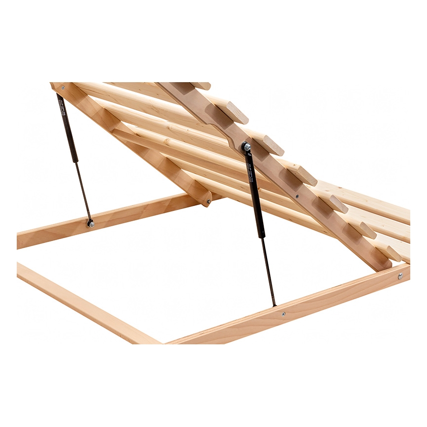 Ambiamo - Čvrsti letvani podnica s podizanjem od nogu HOVDEN 90x200 cm