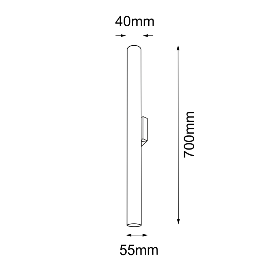 Amplex - Zidna svjetiljka 2xGU10-MR11/15W/230V crna/mesing