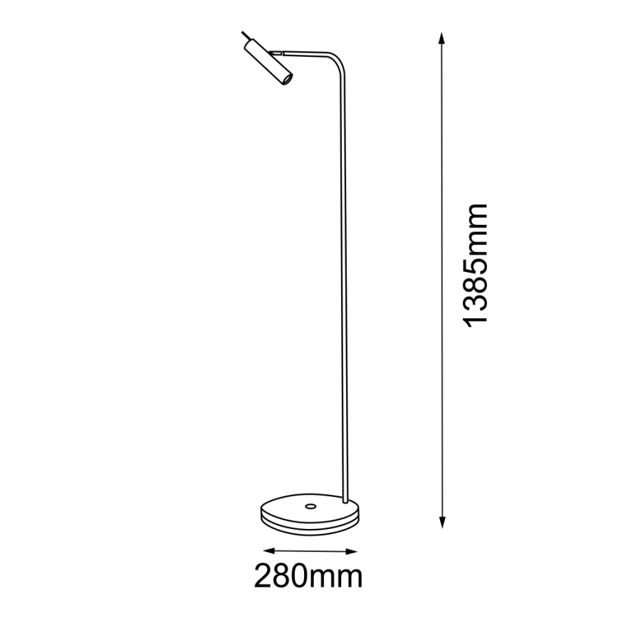 Amplex - Podna lampa 1xGU10/15W/230V