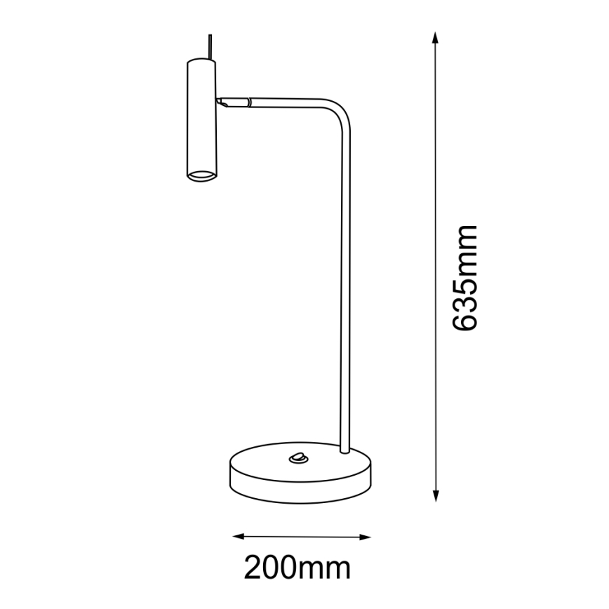 Amplex - Stolna lampa 1xGU10/15W/230V crna