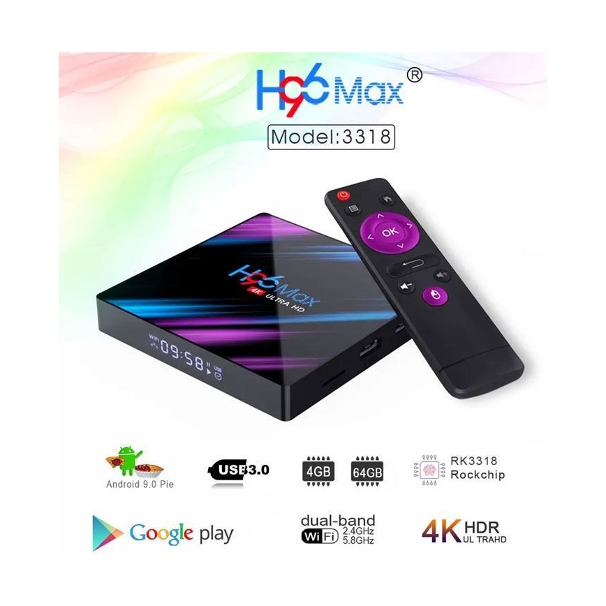 Android TV box SMART 4GB RAM 4K Wi-Fi + daljinski upravljač