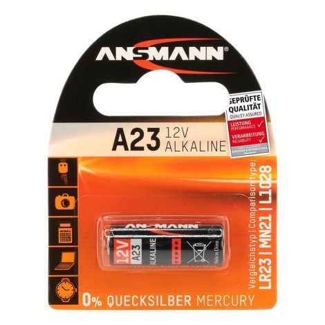 Ansmann 04678 - A 23 - Alkalna baterija A23/LR23/LRV08, 12V