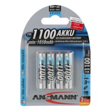 Ansmann 07521 Micro AAA - 4kom punjive baterije AAA NiMH 1,2V / 1050mAh