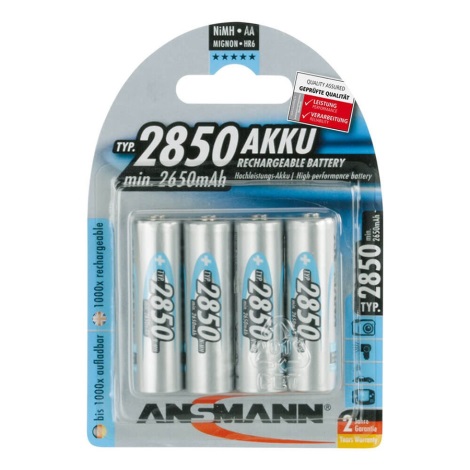 Ansmann 07522 Mignon AA - 4kom punjive baterije NiMH / 1,2V / 2850mAh