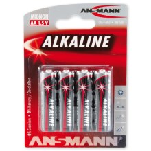 Ansmann 09629 LR6 AA RED - 4kom Alkalna baterija 1,5V