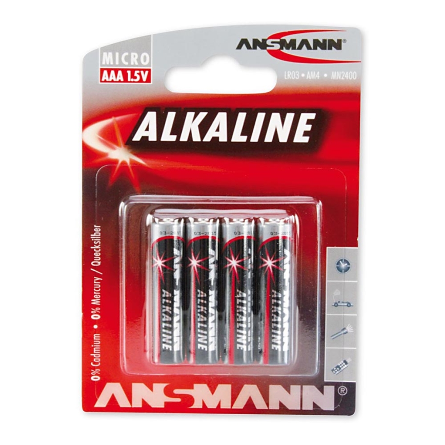 Ansmann 09630 LR03 AAA RED - 4kom Alkalna baterija 1,5V