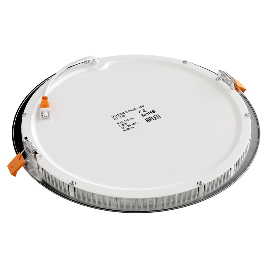 APLED - LED Ugradbena svjetiljka za kupaonicu RONDO LED/24W/230V IP40 pr. 30 cm mat krom