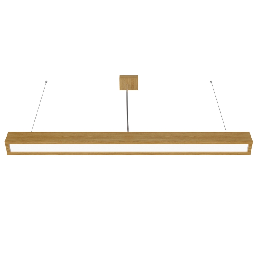 APLED - LED Luster na sajli LOOK LED/36W/230V 4000K 120 cm hrast