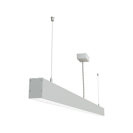 APLED - LED Luster na sajli LOOK LED/58W/230V 4000K 150 cm srebrna