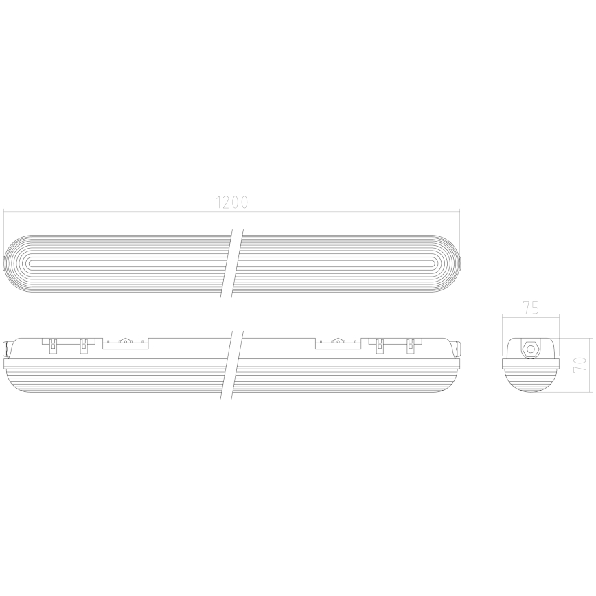 APLED - LED Nadgradna svjetiljka DUSTER LED/58W/230V IP65 4000K
