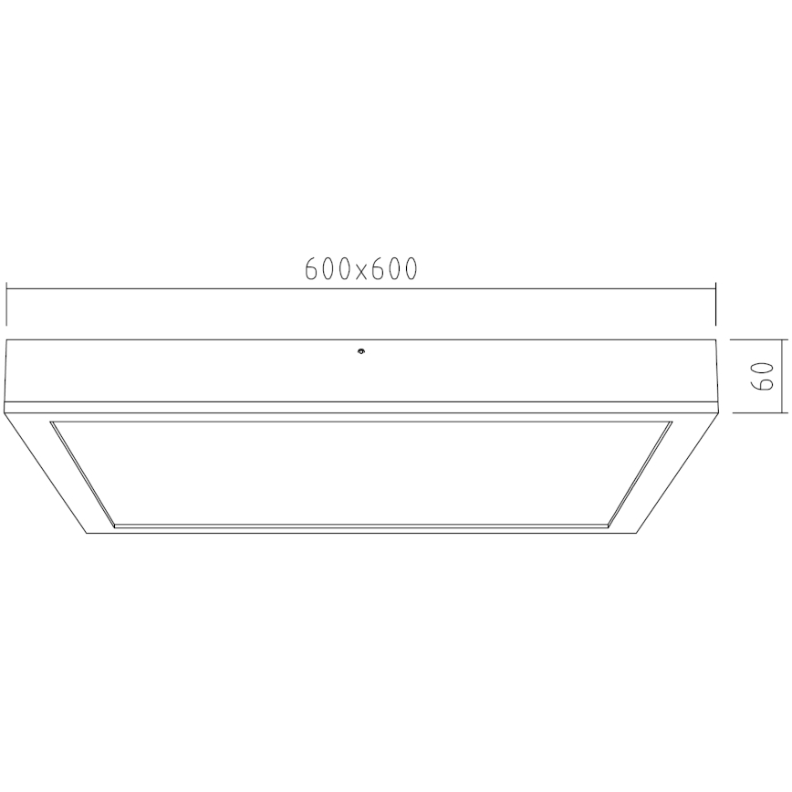 APLED - LED Panel za površinsku montažu QUADRA LED/42W/230V hrast