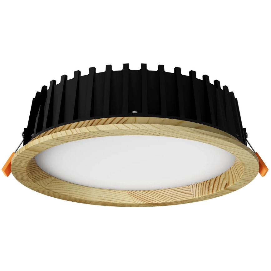 APLED - LED Ugradbena svjetiljka RONDO WOODLINE LED/12W/230V 3000K promjer 20 cm masivna borovina