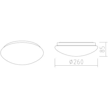 APLED - LED Stropna svjetiljka LENS P TRICOLOR LED/12W/230V IP41 2700 - 6500K 825lm