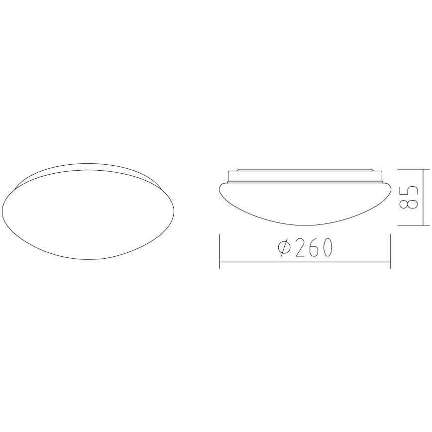 APLED - LED Stropna svjetiljka LENS P TRICOLOR LED/12W/230V IP41 2700 - 6500K 825lm