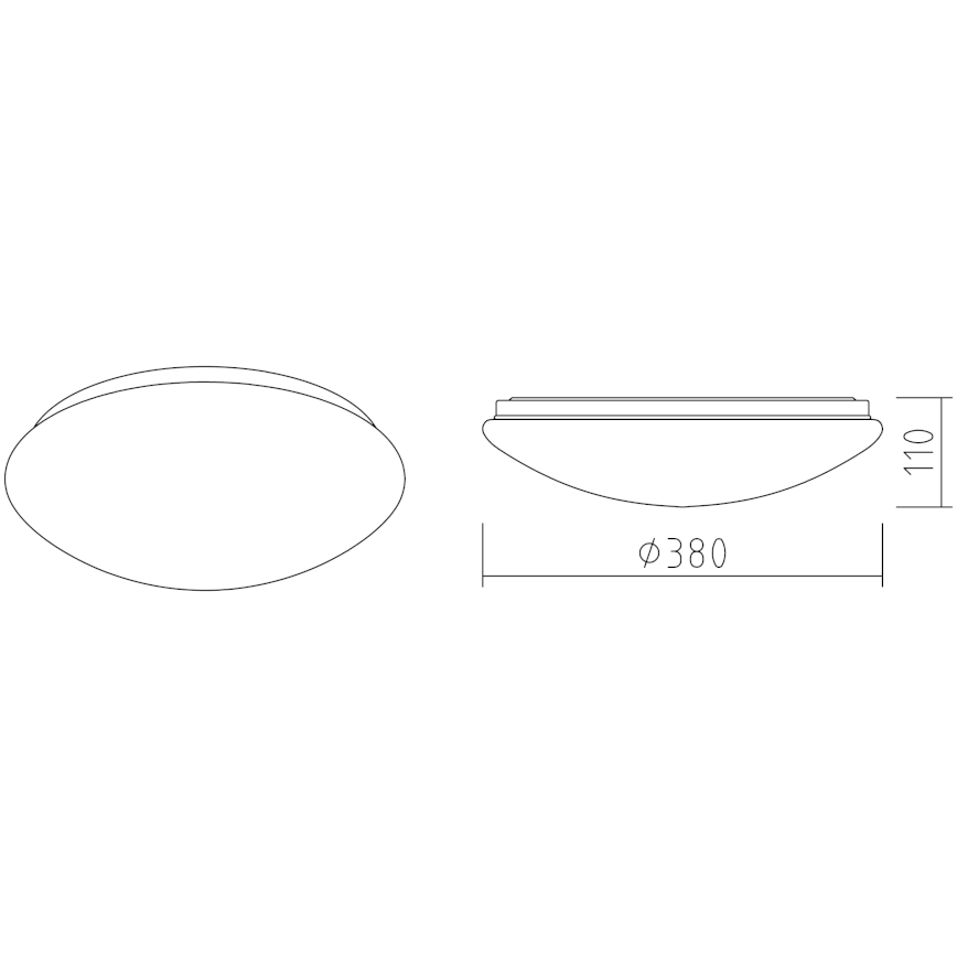 APLED - LED Stropna svjetiljka LENS P TRICOLOR LED/24W/230V IP41 2700 - 6500K 1680lm