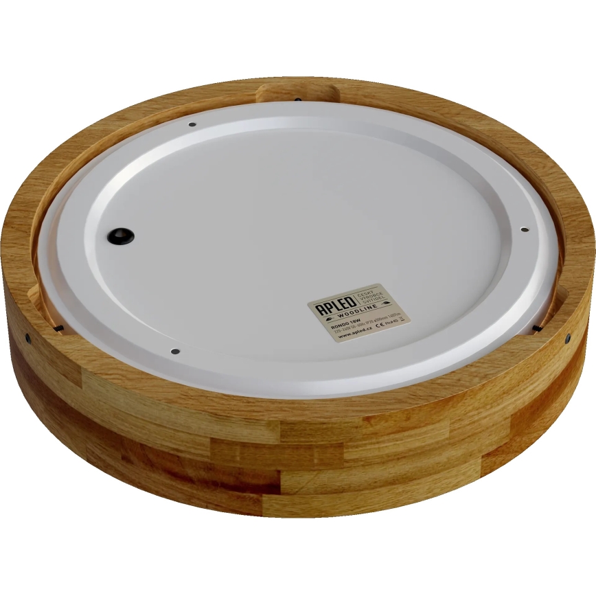 APLED - LED Stropna svjetiljka RONDO LED/24W/230V pr. 30 cm hrast