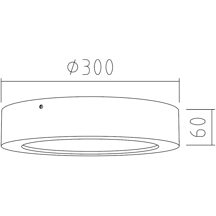 APLED - LED Stropna svjetiljka RONDO LED/24W/230V pr. 30 cm hrast