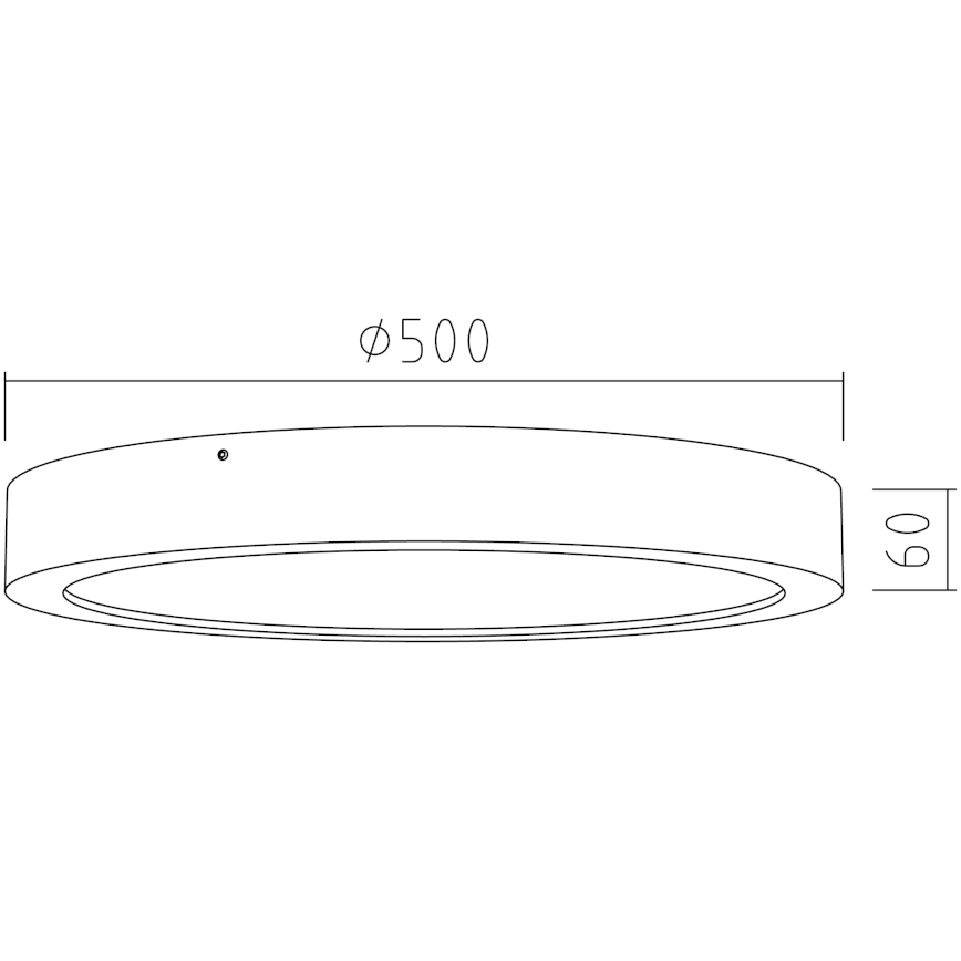 APLED - LED Stropna svjetiljka RONDO LED/48W/230V pr. 50 cm hrast