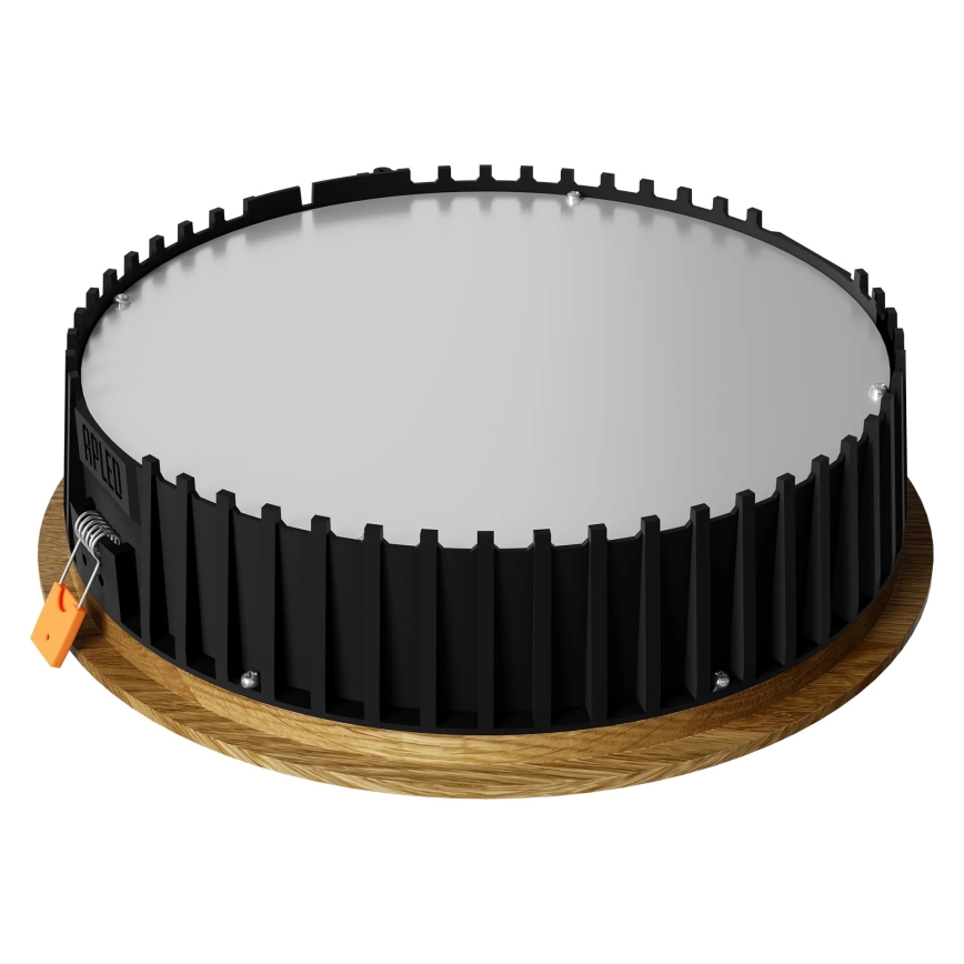 APLED - LED Ugradbena svjetiljka RONDO WOODLINE LED/18W/230V 3000K promjer 26 cm masivni hrast