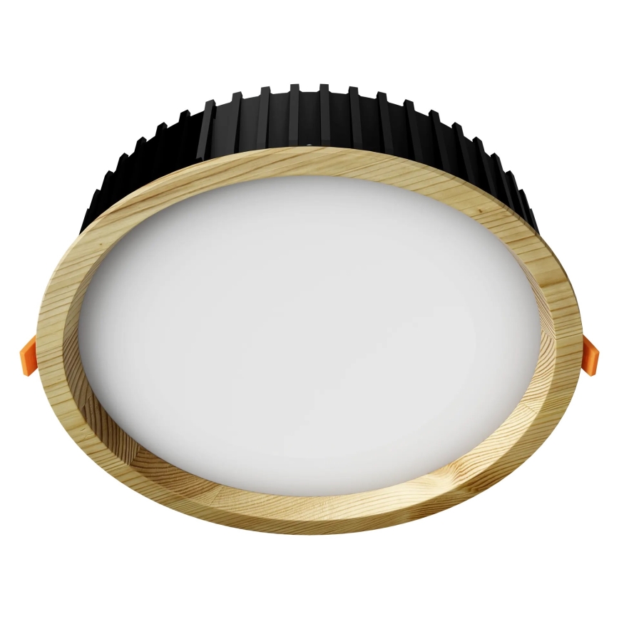 APLED - LED Ugradbena svjetiljka RONDO WOODLINE LED/18W/230V 3000K pr. 26 cm bor masivni