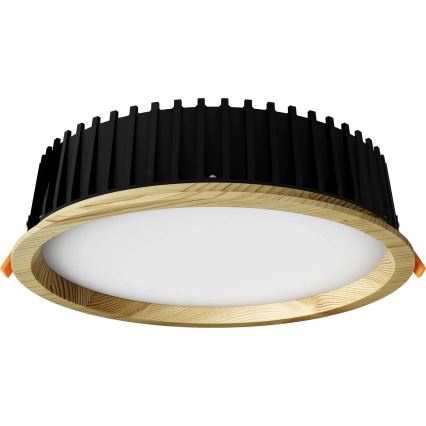 APLED - LED Ugradbena svjetiljka RONDO WOODLINE LED/18W/230V 4000K pr. 26 cm bor masivni