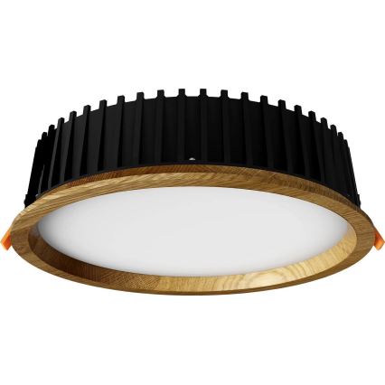 APLED - LED Ugradbena svjetiljka RONDO WOODLINE LED/18W/230V 4000K pr. 26 cm hrast masivni