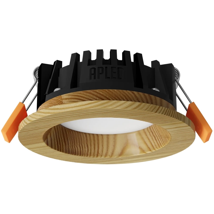 APLED - LED Ugradbena svjetiljka RONDO WOODLINE LED/3W/230V 3000K pr. 9 cm bor masivni