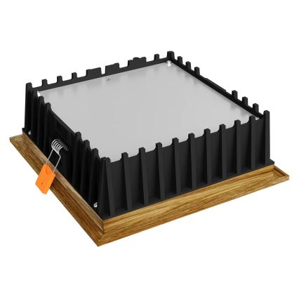 APLED - LED Ugradbena svjetiljka SQUARE WOODLINE LED/12W/230V 3000K 17x17 cm hrast masivni