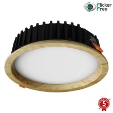 APLED - LED Ugradbena svjetiljka RONDO WOODLINE LED/12W/230V 4000K pr. 20 cm bor masivni