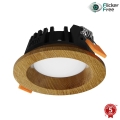 APLED - LED Ugradbena svjetiljka RONDO WOODLINE LED/3W/230V 4000K promjer 9 cm masivni hrast