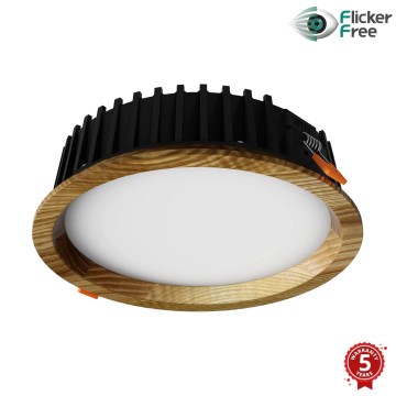 APLED - LED Ugradbena svjetiljka RONDO WOODLINE LED/6W/230V 4000K pr. 15 cm jasen masivni