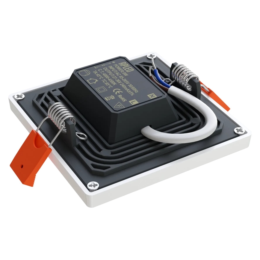 APLED - LED Ugradbena svjetiljka SQUARE SLIM LED/8W/230V 9x9 cm bijela