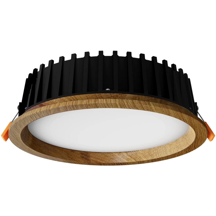 APLED - LED Ugradbena svjetiljka RONDO WOODLINE LED/12W/230V 3000K promjer 20 cm masivni hrast