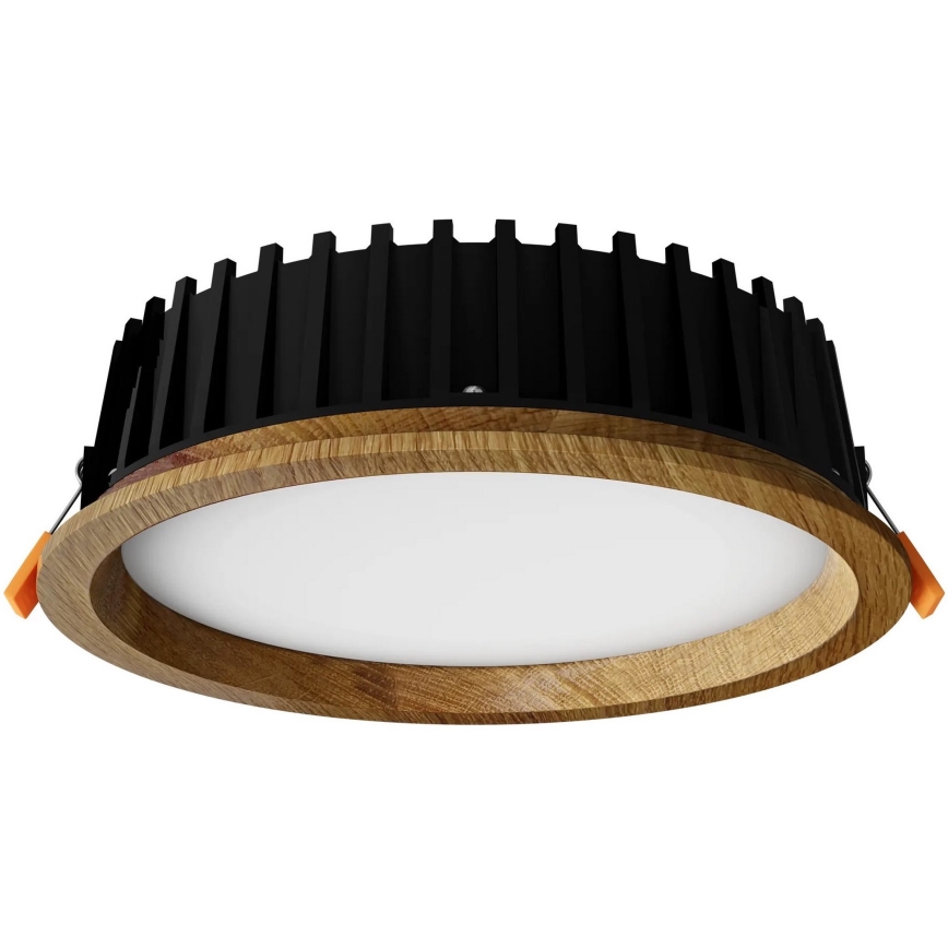 APLED - LED Ugradbena svjetiljka RONDO WOODLINE LED/12W/230V 4000K promjer 20 cm masivni hrast