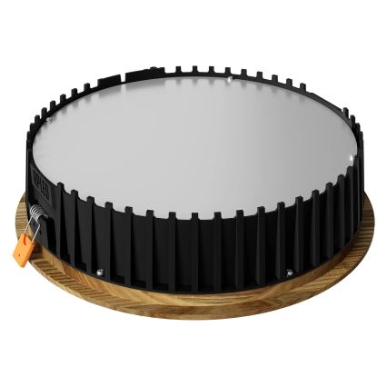 APLED - LED ugradbena svjetiljka RONDO WOODLINE LED/18W/230V 3000K promjer 26 cm masivni jasen